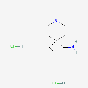 molecular formula C9H20Cl2N2 B14912735 7-Methyl-7-azaspiro[3.5]nonan-1-amine dihydrochloride 