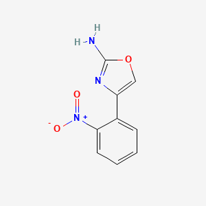 molecular formula C9H7N3O3 B14912748 4-(2-Nitrophenyl)oxazol-2-amine 