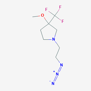 1-(2-Azidoethyl)-3-methoxy-3-(trifluoromethyl)pyrrolidine