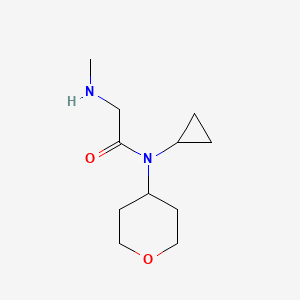 molecular formula C11H20N2O2 B1491276 N-cyclopropyl-2-(methylamino)-N-(tetrahydro-2H-pyran-4-yl)acetamide CAS No. 2097983-79-2