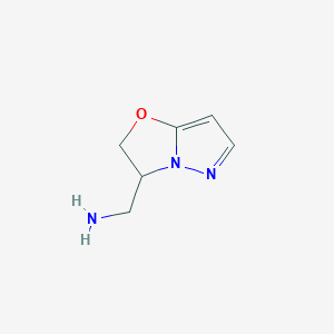 molecular formula C6H9N3O B14912768 2,3-Dihydropyrazolo[5,1-b]oxazol-3-ylmethanamine 