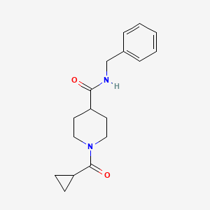 molecular formula C17H22N2O2 B14912777 N-benzyl-1-(cyclopropanecarbonyl)piperidine-4-carboxamide 