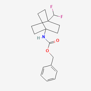 molecular formula C17H21F2NO2 B14912787 Benzyl (4-(difluoromethyl)bicyclo[2.2.2]octan-1-yl)carbamate 