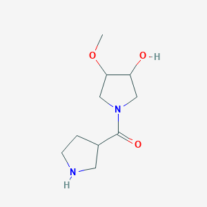 molecular formula C10H18N2O3 B1491279 (3-Hydroxy-4-methoxypyrrolidin-1-yl)(pyrrolidin-3-yl)methanone CAS No. 2098082-41-6