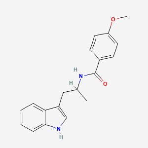 N-[1-(1H-indol-3-yl)propan-2-yl]-4-methoxybenzamide