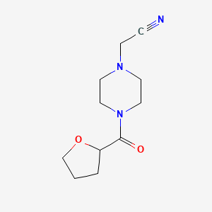 2-(4-(Tetrahydrofuran-2-carbonyl)piperazin-1-yl)acetonitrile