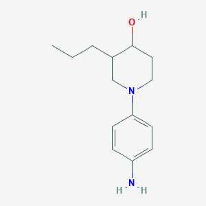 molecular formula C14H22N2O B1491282 1-(4-Aminophenyl)-3-propylpiperidin-4-ol CAS No. 2097995-40-7