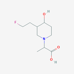 2-(3-(2-Fluoroethyl)-4-hydroxypiperidin-1-yl)propanoic acid