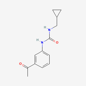 molecular formula C13H16N2O2 B14912845 1-(3-Acetylphenyl)-3-(cyclopropylmethyl)urea 