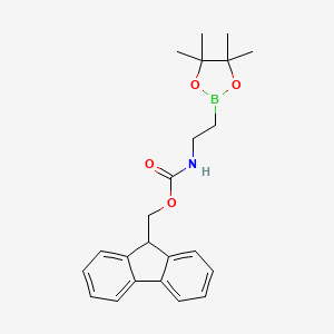 9H-Fluoren-9-ylmethyl N-[2-(tetramethyl-1,3,2-dioxaborolan-2-yl)ethyl]carbamate