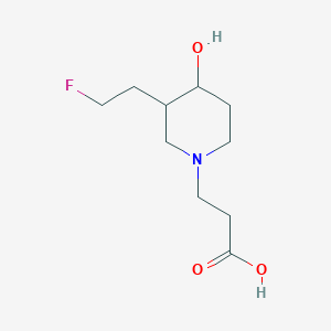 3-(3-(2-Fluoroethyl)-4-hydroxypiperidin-1-yl)propanoic acid