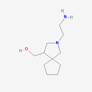 molecular formula C11H22N2O B1491286 (2-(2-Aminoethyl)-2-azaspiro[4.4]nonan-4-yl)methanol CAS No. 2092098-42-3
