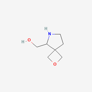 molecular formula C7H13NO2 B14912862 2-Oxa-6-azaspiro[3.4]octan-5-ylmethanol 