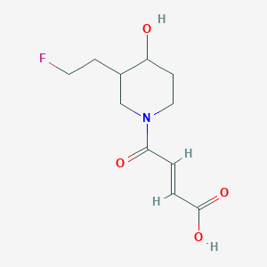 molecular formula C11H16FNO4 B1491287 (E)-4-(3-(2-fluoroethyl)-4-hydroxypiperidin-1-yl)-4-oxobut-2-enoic acid CAS No. 2098157-81-2