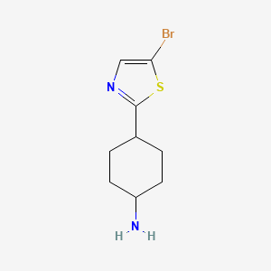 molecular formula C9H13BrN2S B14912871 trans-4-(5-Bromothiazol-2-yl)cyclohexan-1-amine 