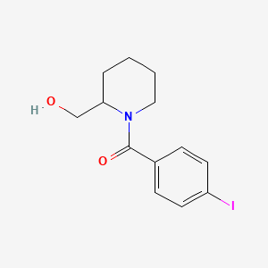 molecular formula C13H16INO2 B14912876 (2-(Hydroxymethyl)piperidin-1-yl)(4-iodophenyl)methanone 