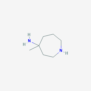 molecular formula C7H16N2 B14912901 4-Methylazepan-4-amine 