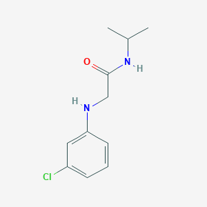 molecular formula C11H15ClN2O B14912903 2-((3-Chlorophenyl)amino)-N-isopropylacetamide 