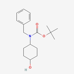 molecular formula C18H27NO3 B14912924 rel-tert-Butyl benzyl((1r,4r)-4-hydroxycyclohexyl)carbamate 