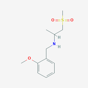 molecular formula C12H19NO3S B14912925 n-(2-Methoxybenzyl)-1-(methylsulfonyl)propan-2-amine 