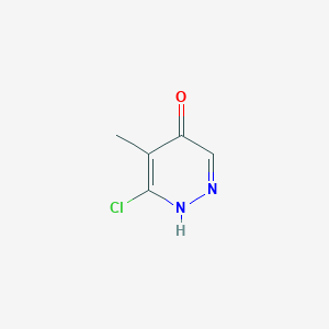 molecular formula C5H5ClN2O B14912931 6-Chloro-5-methylpyridazin-4-ol 