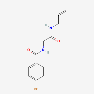 molecular formula C12H13BrN2O2 B14912944 n-(2-(Allylamino)-2-oxoethyl)-4-bromobenzamide 