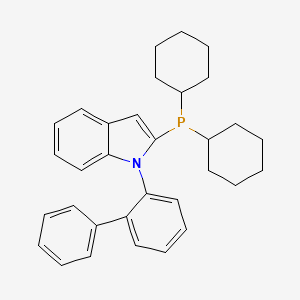 1-([1,1'-Biphenyl]-2-yl)-2-(dicyclohexylphosphanyl)-1H-indole