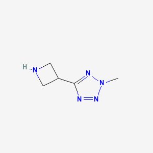 molecular formula C5H9N5 B14913000 5-(Azetidin-3-yl)-2-methyl-tetrazole 