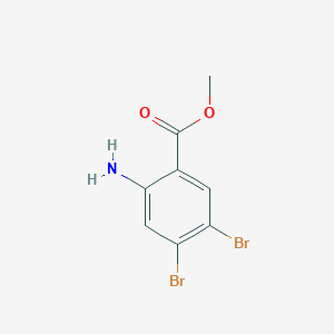 molecular formula C8H7Br2NO2 B14913009 Methyl 2-amino-4,5-dibromobenzoate 