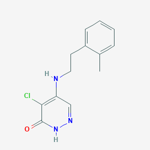 4-Chloro-5-((2-methylphenethyl)amino)pyridazin-3(2h)-one