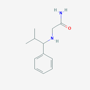 molecular formula C12H18N2O B14913019 2-((2-Methyl-1-phenylpropyl)amino)acetamide 