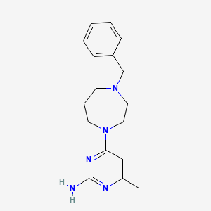 4-(4-Benzyl-1,4-diazepan-1-yl)-6-methylpyrimidin-2-amine