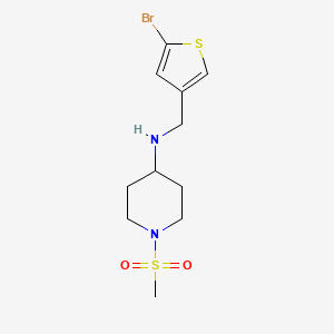 n-((5-Bromothiophen-3-yl)methyl)-1-(methylsulfonyl)piperidin-4-amine