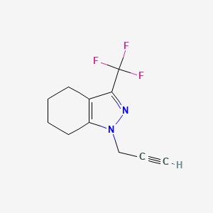 molecular formula C11H11F3N2 B1491305 1-(prop-2-yn-1-yl)-3-(trifluoromethyl)-4,5,6,7-tetrahydro-1H-indazole CAS No. 2098132-08-0