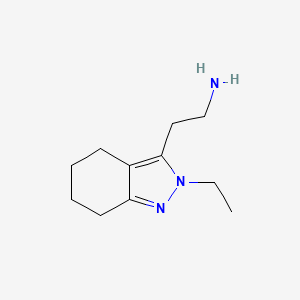 molecular formula C11H19N3 B1491308 2-(2-ethyl-4,5,6,7-tetrahydro-2H-indazol-3-yl)ethan-1-amine CAS No. 2090611-05-3