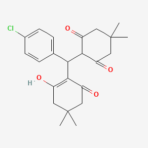 2-[(4-Chlorophenyl)(2-hydroxy-4,4-dimethyl-6-oxo-1-cyclohexen-1-yl)methyl]-5,5-dimethyl-1,3-cyclohexanedione