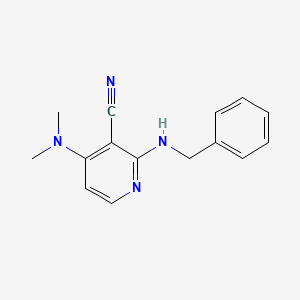 molecular formula C15H16N4 B14913123 2-(Benzylamino)-4-(dimethylamino)nicotinonitrile 