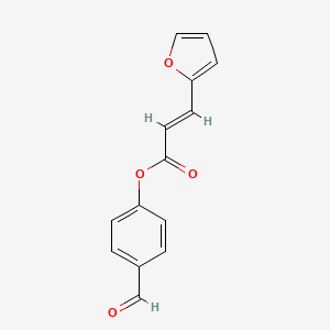 4-formylphenyl (2E)-3-(furan-2-yl)prop-2-enoate