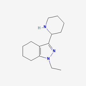 molecular formula C14H23N3 B1491315 1-ethyl-3-(piperidin-2-yl)-4,5,6,7-tetrahydro-1H-indazole CAS No. 2098140-41-9