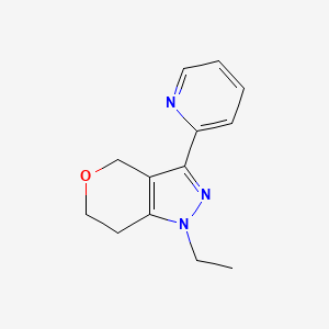 1-Ethyl-3-(pyridin-2-yl)-1,4,6,7-tetrahydropyrano[4,3-c]pyrazole