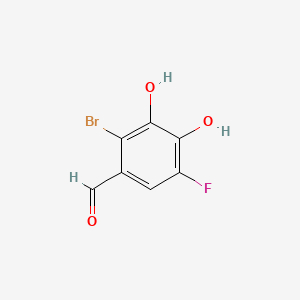 2-Bromo-5-fluoro-3,4-dihydroxybenzaldehyde