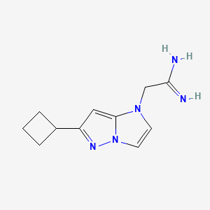 2-(6-cyclobutyl-1H-imidazo[1,2-b]pyrazol-1-yl)acetimidamide