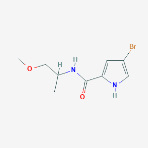 molecular formula C9H13BrN2O2 B14913175 4-bromo-N-(1-methoxypropan-2-yl)-1H-pyrrole-2-carboxamide 