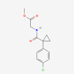 Methyl (1-(4-chlorophenyl)cyclopropane-1-carbonyl)glycinate