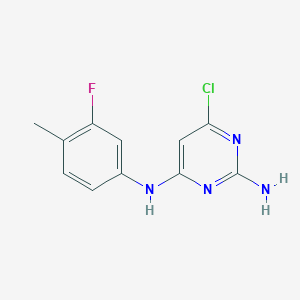 6-chloro-N4-(3-fluoro-4-methylphenyl)pyrimidine-2,4-diamine