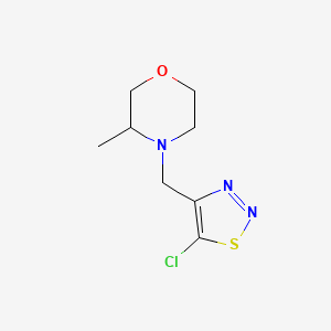 4-((5-Chloro-1,2,3-thiadiazol-4-yl)methyl)-3-methylmorpholine