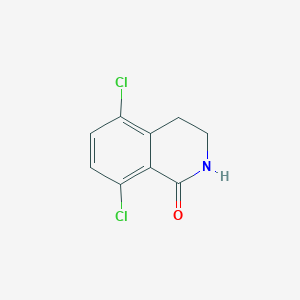 molecular formula C9H7Cl2NO B1491323 5,8-二氯-3,4-二氢异喹啉-1(2H)-酮 CAS No. 1616289-34-9