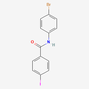 molecular formula C13H9BrINO B14913231 N-(4-bromophenyl)-4-iodobenzamide 