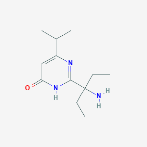 2-(3-Aminopentan-3-yl)-6-isopropylpyrimidin-4(3h)-one