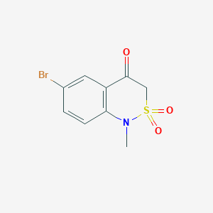 6-Bromo-1-methyl-1H-benzo[c][1,2]thiazin-4(3H)-one 2,2-dioxide